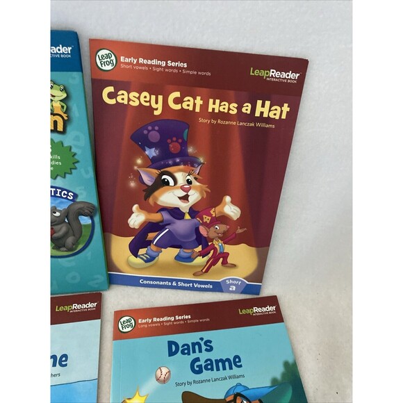 LeapFrog Tag Reading Books Consonants Short Long Vowels Lot of 7 books Kinder - Picture 6 of 8